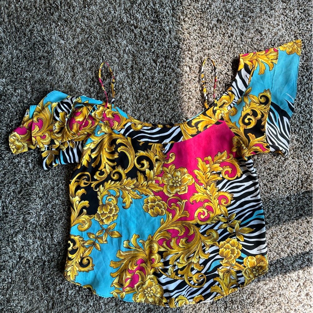 Flowy printed top